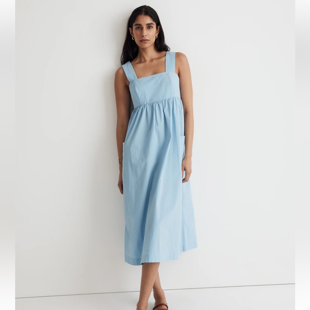 Madewell Cut-Out Back Midi Dress